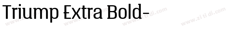 Triump Extra Bold字体转换